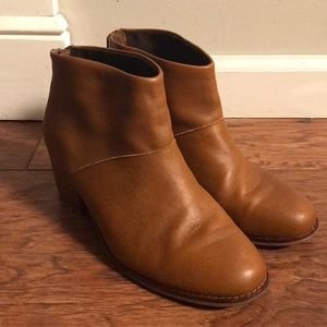 Toms Brown leather Booties